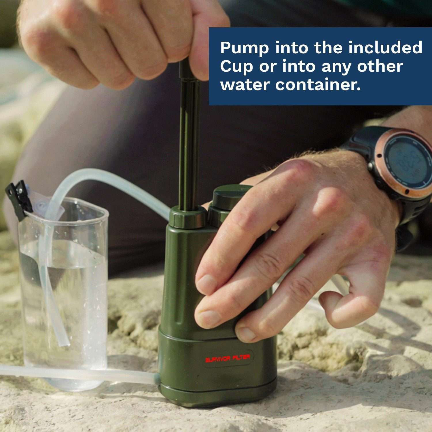 SURVIVOR FILTER PRO™ Portable Water Filter Pump